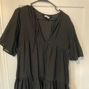 Tunic black dress by Emerson Fry India Collection size small